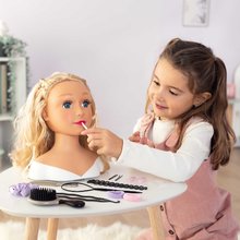 Kosmetiktisch für Kinder - Frisierkopf für Friseure mit hellen Haaren My Beauty Blonde Styling Head Smoby Erstellung von Frisuren mit 19 Accessoires ab 3 Jahren_3