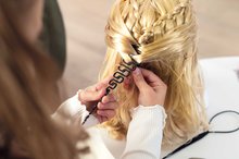 Kosmetický stolek pro děti - Česací hlava pro kadeřnici se světlými vlasy My Beauty Blonde Styling Head Smoby vytváření účesů s 19 doplňky od 3 let_0