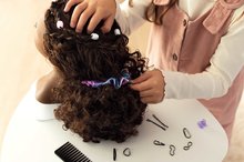 Kosmetiktisch für Kinder - Frisierkopf für Friseure mit dunklen Haaren My Beauty Styling Head Smoby Erstellung von Frisuren mit 23 Accessoires_0