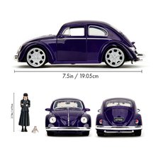 Modely - Autíčko Volkswagen Beetle Hollywood Rides Jada kovové s otvárateľnými dverami a figúrkou Wednesday 1:24 JA3255076_3