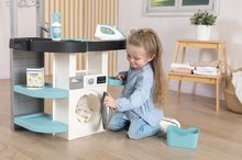 Waschmaschinen für Kinder - Set Wäscherei und tiefer Kinderwagen Rowenta Wash&Clean Laundry Smoby Sport- und Reisebett mit elektronischem Staubsauger SM330320-26_5