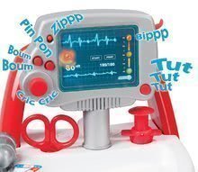 Lekárské vozíky pre deti - Lekársky vozík Medical Smoby elektronický s modrým kufríkom a 16 doplnkami_0
