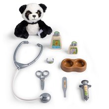 Arztwagen für Kinder - Veterinärwagen mit Köfferchen Veterinary Animal Care Trolley Smoby für den Plüsch-Panda mit 8 medizinischen Zubehörteilen_1