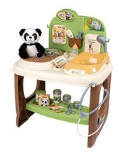 Detské práčky - Set de lavandería con lavadora de carga frontal y clínica veterinaria Rowenta Wash&Clean Laundry Smoby con un panda y una aspiradora electrónica con sonido_13