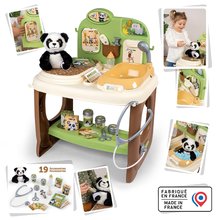 Chariots médicaux pour enfants - Cabinet vétérinaire avec panda en peluche Centre vétérinaire Smoby avec un comptoir médical et une baignoire avec 19 accessoires_0