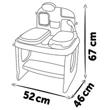 Detské práčky - Zestaw pralnia z pralką z przednim załadunkiem oraz weterynaryjna przychodnia Rowenta Wash&Clean Laundry Smoby z pandą i odkurzaczem elektrycznym z dźwiękiem_21