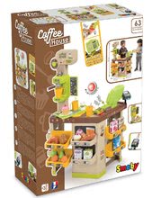 Obchody pro děti - Kavárna s Espresso kávovarem Coffee House Smoby s elektronickou pokladnou, skenerem a 57 doplňků_11
