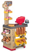 Obchody pre deti sety - Set pekáreň s koláčmi Baguette&Croissant Bakery Smoby s elektronickou pokladňou a hriankovač a vaflovač s mixérom kávovarom a vaflami_0