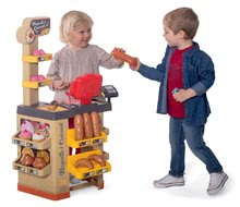 Obchody pre deti sety - Set pekáreň s koláčmi Baguette&Croissant Bakery Smoby s elektronickou pokladňou a hriankovač a vaflovač s mixérom kávovarom a vaflami_3