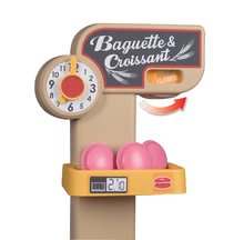 Obchody pre deti sety - Set pekáreň s koláčmi Baguette&Croissant Bakery Smoby s elektronickou pokladňou a hriankovač a vaflovač s mixérom kávovarom a vaflami_4