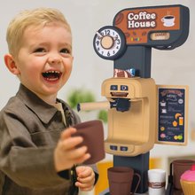 Darček SS24 - Bio magazin cu aparat de cafea Coffee House Smoby cu casă scanner și lumini și sunete 63 accesorii_0