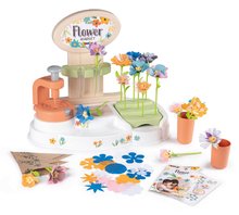 Obchody pre deti sety - Set obchod elektronický zmiešaný tovar s chladničkou Maxi Market a kvetinárstvo Smoby s vlastnou výrobou kvetov s náhradným materiálom_0