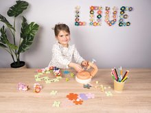 Spielküchensets - Set kuchynka a ozdobné kvetinárstvo Tefal Studio XXL Smoby elektronická s magickým bublaním a výroba ozdobných kvetov s materiálom SM311025-35_25