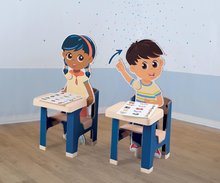 Školské tabule - Školská lavica so žiakmi Classroom Smoby dva stoly a dve deti s pohyblivými rukami_6