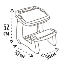 Bancos escolares - Banca para dibujar Magical Desk Smoby Dibuja y borra con 3 espacios de almacenamiento y 12 accesorios desde 24 meses._3