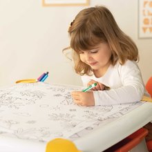 Školské lavice - Kreatívny stôl pre deti na kreslenie Kid Creative Table Smoby s 3 odkladacími priestormi 11 doplnkov s fixkami a obrázkami 70*70*47 cm od 24 mes_0