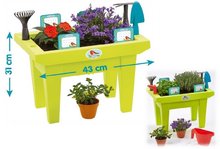 Hry na zahradníka - Stůl pro zahradníka The Flower Box Garden&Seasons Écoiffier s nářadím a doplňky od 18 měsíců_3