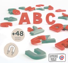 Magnetky pro děti - Magnetická písmenka velká ABC Magnetic Letters Smoby dvoubarevná 48 kusů_0