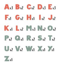 Magnetky pro děti - Magnetická písmenka velká ABC Magnetic Letters Smoby dvoubarevná 48 kusů_1