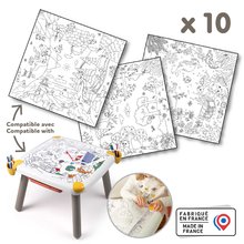 Spielküchensets - Set kuchynka a kreatívny stôl Tefal Studio XXL Smoby elektronická s magickým bublaním s veľkoformátovými obrázkami SM311025-42_2