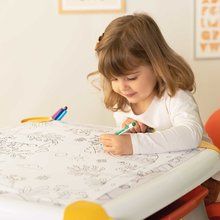 Bucătărie pentru copii seturi - Set bucătărie electronică și măsuță creativă Tefal French Touch Bubble Smoby cu sunete și imagini de format mare pentru colorat_23