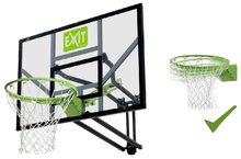 Košarkarski koš s tablo in fleksibilnim obročem Galaxy wall mounted basketball Exit Toys kovinska konstrukcija namestitev na steno nastavljiva višina