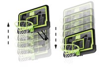 Basketbal - Basketbalová konstrukce s deskou a košem Galaxy wall mount system black edition Exit Toys ocelová uchycení na zeď nastavitelná výška_1