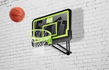 Basketbal - Basketbalová konstrukce s deskou a košem Galaxy wall mount system black edition Exit Toys ocelová uchycení na zeď nastavitelná výška_0