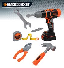 Náradie a nástroje - Pracovné nástroje Black&Decker Smoby v taške s mechanickou vŕtačkou 6 kusov_5