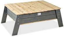 Dřevěná pískoviště - Pískoviště borovicový stůl s krytem Aksent Sandtable Exit Toys extra velké s objemem 210 kg_3