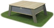 Dřevěná pískoviště - Pískoviště borovicový stůl s krytem Aksent Sandtable Exit Toys extra velké s objemem 210 kg_1