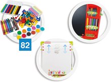 Tableaux effaçables - Table double face pour craie et aimants Paint&Learn Chicos avec 82 accessoires_1