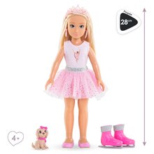 Játékbabák 4 éves kortól - Játékbaba Valentine Ballerina Set Girls Corolle szőke hajjal 28 cm 4 kiegészítővel 4 évtől_3