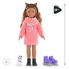 Păpuși de la 4 ani - Păpușa Melody Music & Fashion Set Girls Corolle cu păr lung șaten 28 cm 4 accesorii de la 4 ani_3