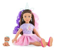 Muñecas a partir de 4 años - Bábika Luna Unicorn Set Girls Corolle s dlhými hnedými vlasmi 28 cm 4 doplnky od 4 rokov CO600250_2