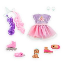 Păpuși de la 4 ani - Păpușa Luna Unicorn Set Girls Corolle cu păr lung șaten 28 cm 4 accesorii de la 4 ani_3