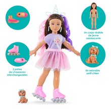 Păpuși de la 4 ani - Păpușa Luna Unicorn Set Girls Corolle cu păr lung șaten 28 cm 4 accesorii de la 4 ani_4