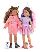 Dolls from 4 years - Bábika Luna Unicorn Set Girls Corolle s dlhými hnedými vlasmi 28 cm 4 doplnky od 4 rokov CO600250_6