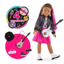 Bábiky od 4 rokov - Bábika Melody Music Studio Set Girls Corolle s dlhými hnedými vlasmi 28 cm 4 doplnky od 4 rokov_9