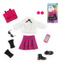 Îmbrăcăminte pentru păpuși - Set îmbrăcăminte English Student Dressing Room Girls Corolle pentru păpușă de 28 cm 8 accesorii de la 4 ani_2