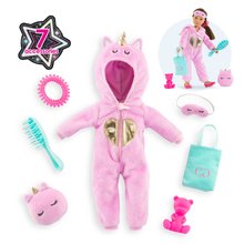 Vestiti per bambole - Set di abbigliamento Unicorn Onesie Dressing Room Girls Corolle per bambole da 28 cm 7 accessori da 4 anni_5