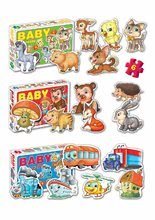 Otroške puzzle - Baby puzzle Živalce in prevozna sredstva Dohány 6 sličic od 24 mes_0