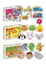 Otroške puzzle - Baby puzzle Živalce in prevozna sredstva Dohány 6 sličic od 24 mes_1