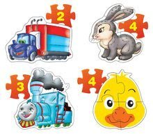 Otroške puzzle - Baby puzzle Živalce in prevozna sredstva Dohány 6 sličic od 24 mes_5