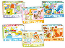 Puzzle pre najmenších - Puzzle Baby First Lesné zvieratká Dohány 4-obrázkové od 24 mes_0