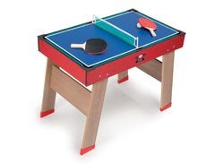 Stolný futbal - Futbalový stôl Powerplay 4v1 Smoby drevený a biliard, hokej, stolný tenis hracia plocha 94*60 cm od 8 rokov_2