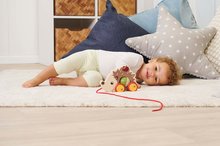 Jouets à tirer - Le jouet en bois hérisson avec son Pull Back Eichhorn avec une corde de traction de 16 cm à partir de 12 mois_1