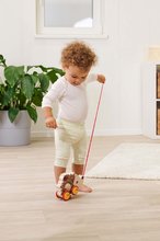 Jouets à tirer - Le jouet en bois hérisson avec son Pull Back Eichhorn avec une corde de traction de 16 cm à partir de 12 mois_3