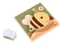 Drewniane gry edukacyjne  - Drewniane wkładane  zwierzątka EH Inlay puzzle Eichhorn 7 różnych typów, 4 części od 12 miesięcy_2