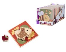 Drvene edukativne igre - Drevené vkladacie puzzle zvieratká EH Inlay puzzle Eichhorn 7 rôznych druhov 4 dieliky od 12 mes EH6842_10